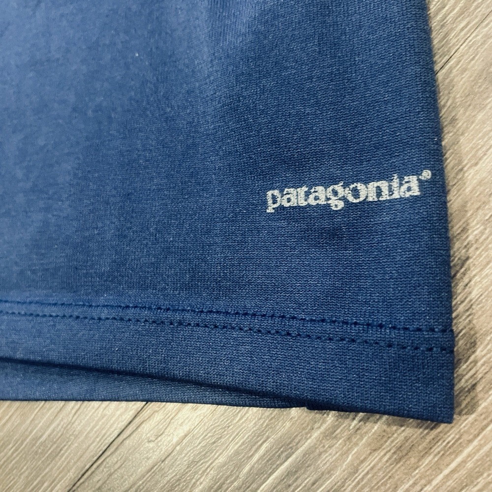 Patagonia Mens XXL Blue Raglan Long‎ Sleeve Performance Moisture Wicking Shirt - Picture 3 of 6